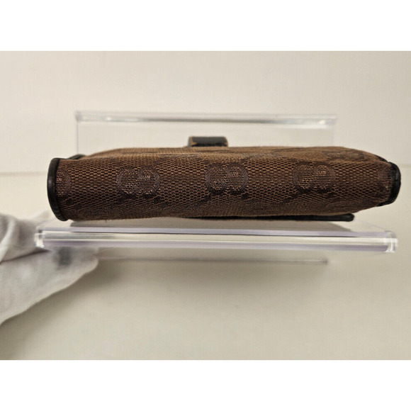 Authentic GUCCI women's brown guccisima canvas wallet - Picture 6 of 16